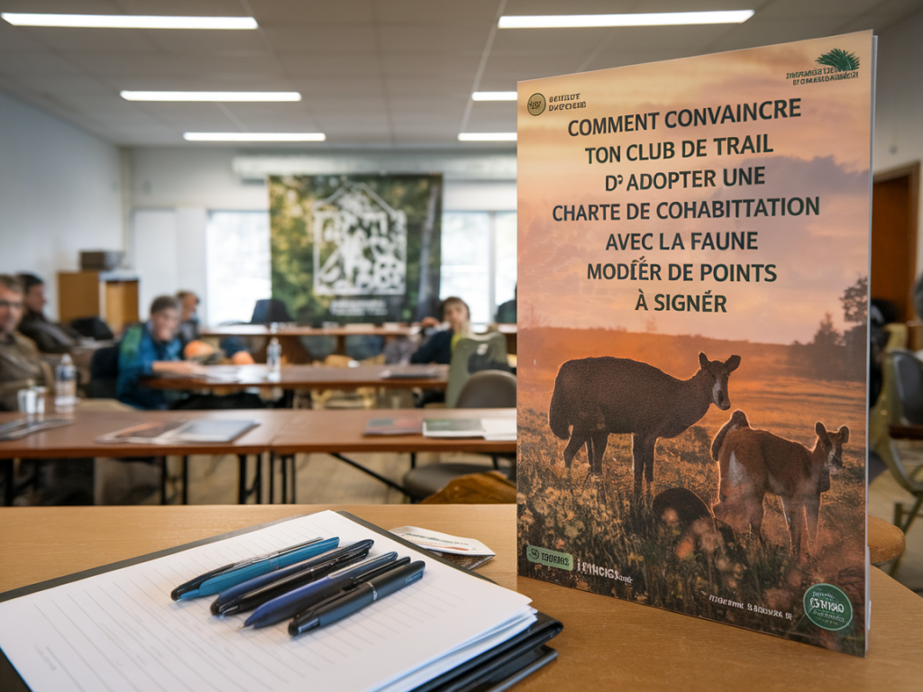 Comment convaincre ton club de trail d'adopter une charte de cohabitation avec la faune : modèle de points à signer