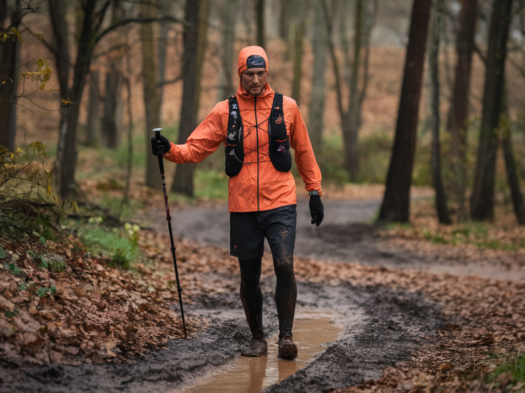 Quelle routine d'échauffement et quel matériel utiliser pour un trail matinal en terrain boueux sans abîmer les sentiers