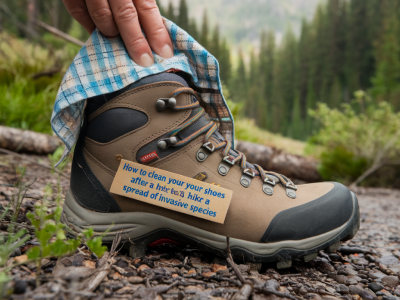 Quel protocole simple suivre pour nettoyer tes chaussures après une rando et éviter de propager des espèces invasives